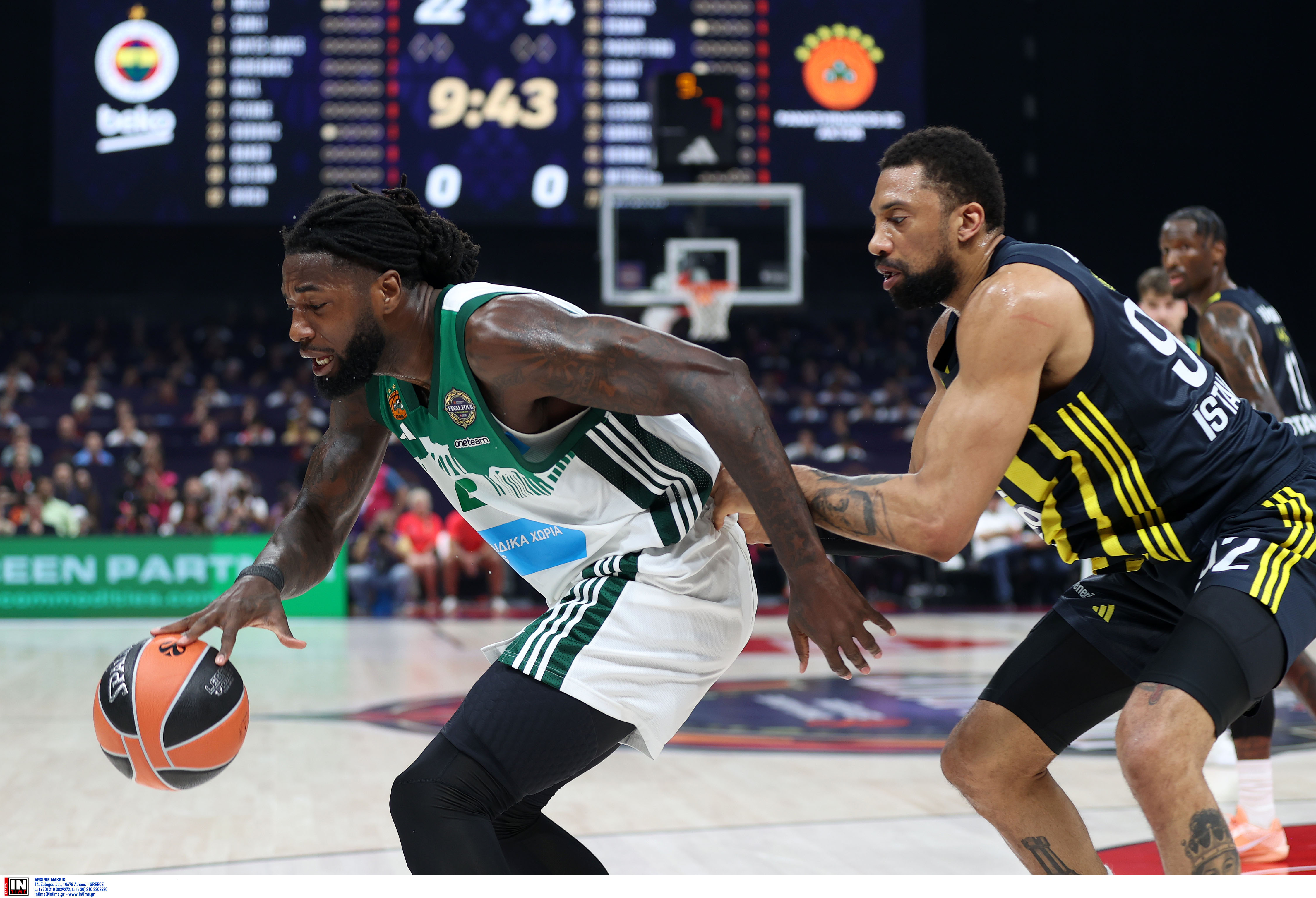 Φενέρμπαχτσε – Παναθηναϊκός (38-33): Κυνηγούν στο σκορ οι «πράσινοι»-1