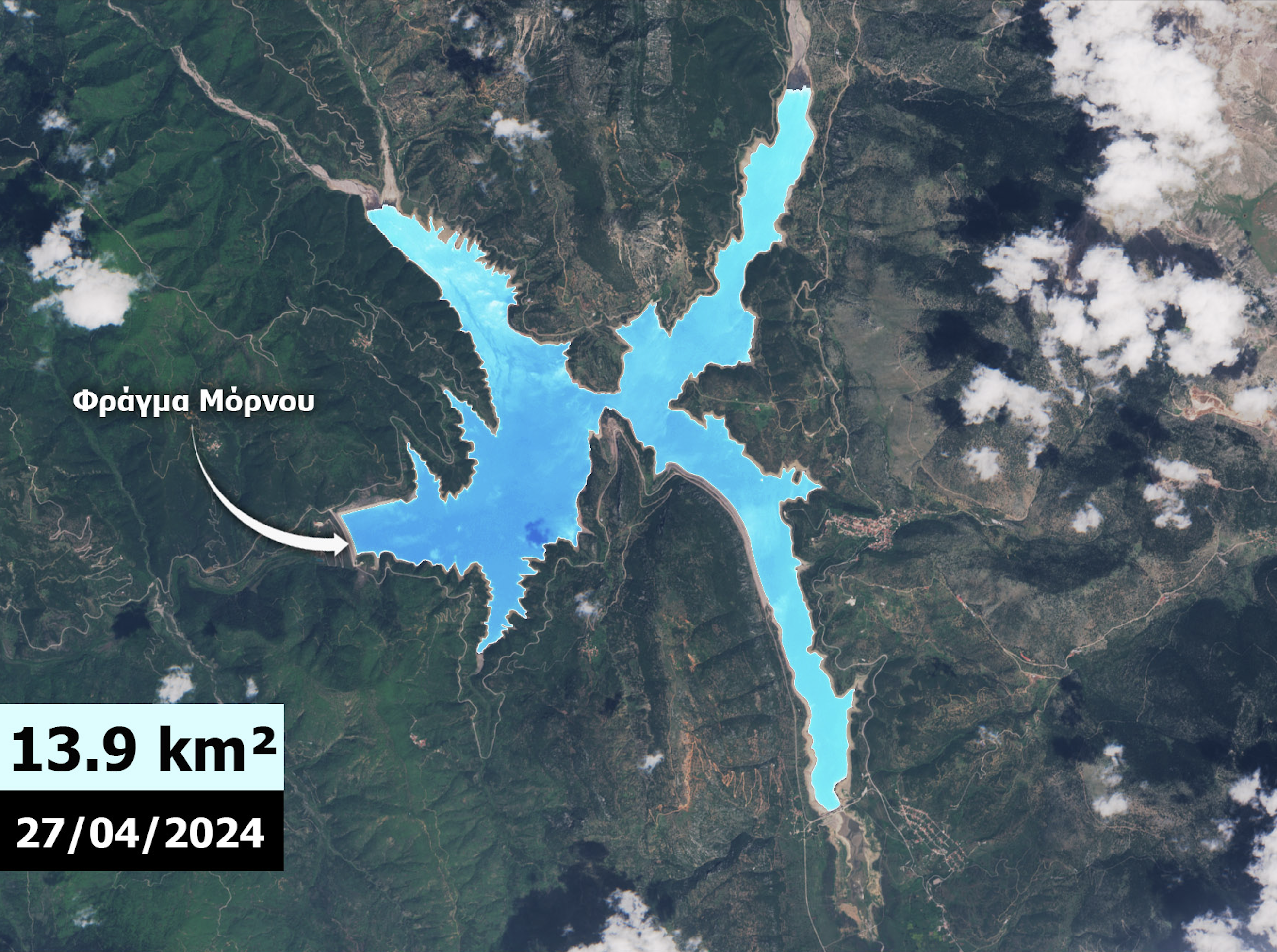 «Εχουμε νερό για 2,5 χρόνια» – Σοκάρουν οι δορυφορικές φωτογραφίες από τον Μόρνο-3