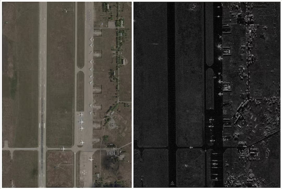 Η Ρωσία δεν είναι πια ασφαλής – Δορυφορικές εικόνες από τις ουκρανικές επιθέσεις-1