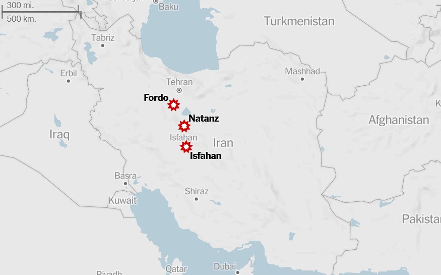 Αμερικανικοί βομβαρδισμοί σε τρεις πυρηνικές εγκαταστάσεις του Ιράν-5