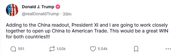 Ο Τραμπ ανακοίνωσε εμπορική συμφωνία με την Κίνα – Η απόφαση για σπάνιες γαίες και δασμούς-2