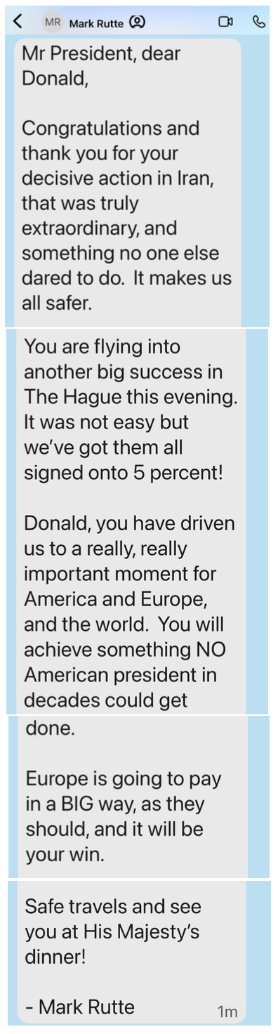 Τραμπ: Εδωσε στη δημοσιότητα το ευχαριστήριο μήνυμα του Ρούτε για «τη δράση κατά του Ιράν»-1
