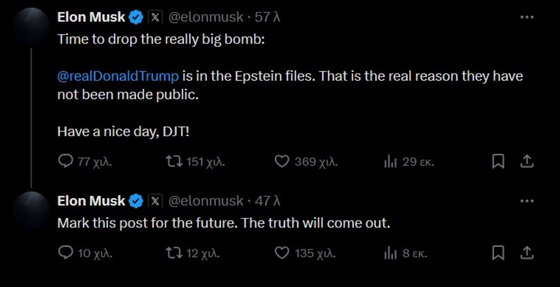 Ο Τραμπ σκέφτεται να πουλήσει το Tesla του – Ρήξη χωρίς επιστροφή με τον Μασκ-5