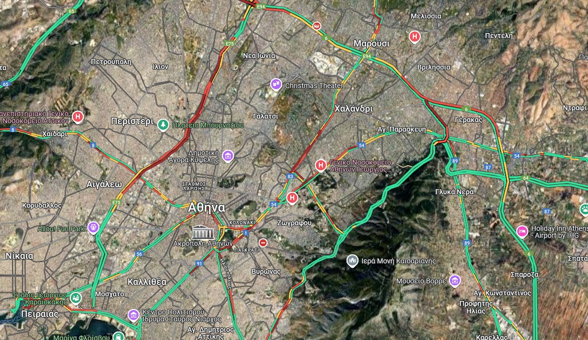 Σύγκρουση φορτηγών στην εθνική οδό Αθηνών-Λαμίας – Δυσχέρεια στην κυκλοφορία-1