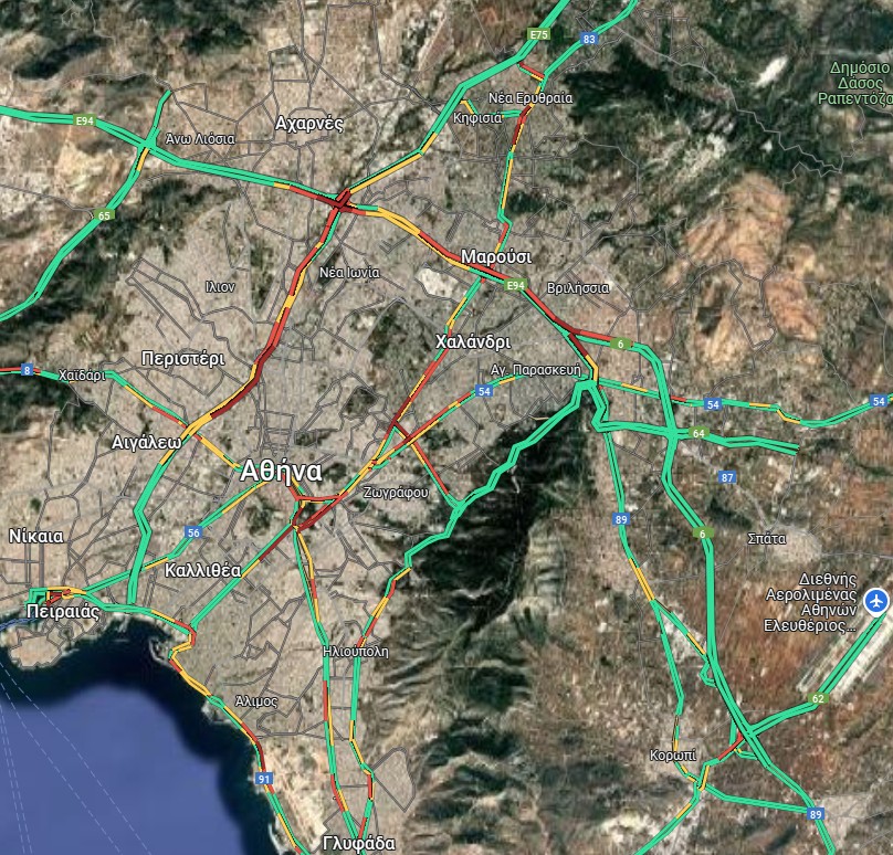 Κίνηση στους δρόμους: Δυσχέρεια μετά από τροχαίο στην Αθηνών – Κορίνθου – Πού υπάρχουν προβλήματα-1