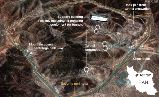 Οι «απόρθητες» πυρηνικές εγκαταστάσεις του Ιράν και οι πιθανότητες καταστροφής τους-1
