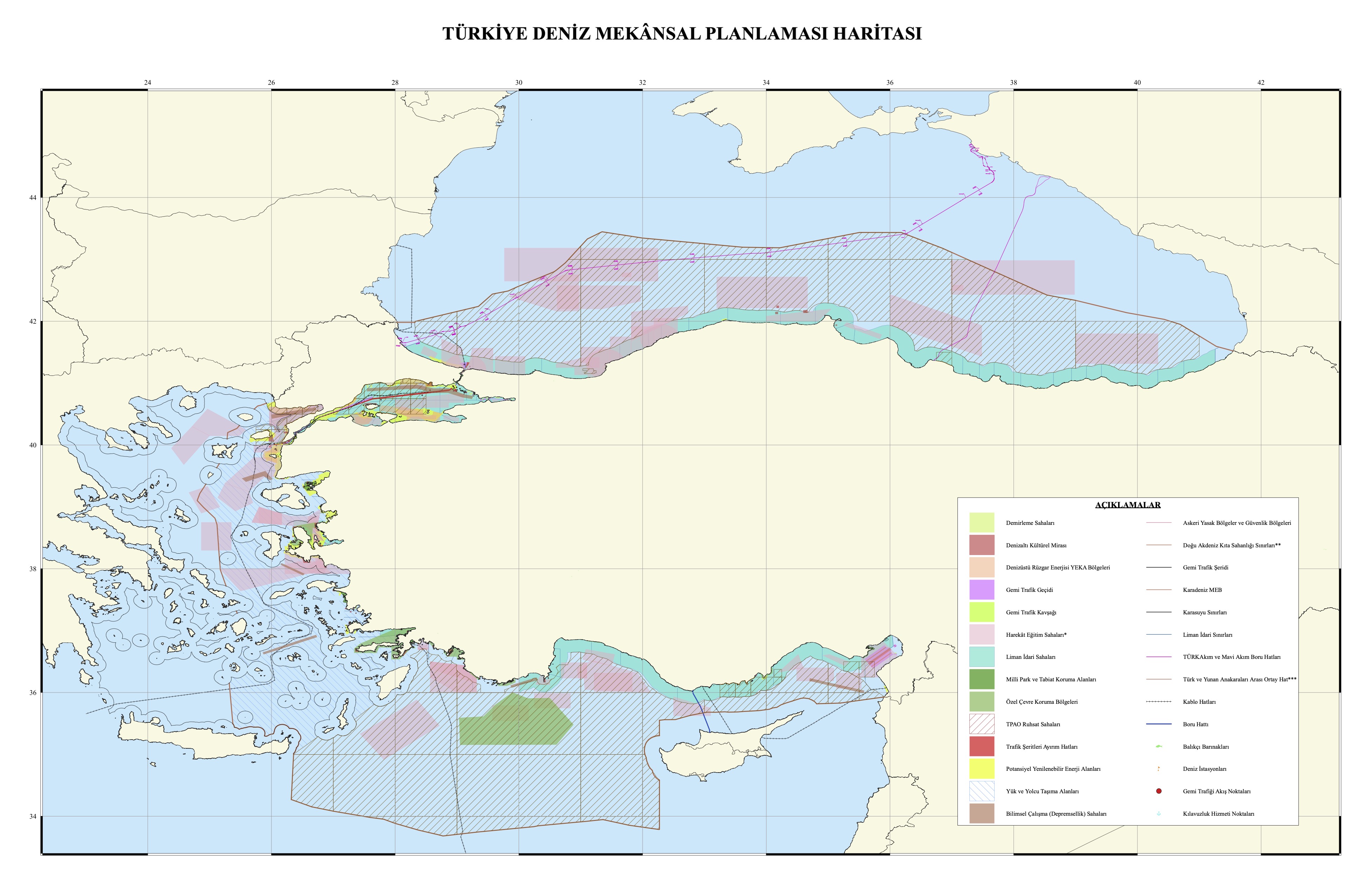 Τουρκία: Ανήρτησε χάρτη στην UNESCO για τον θαλάσσιο χωροταξικό σχεδιασμό – Κόβει στη μέση το Αιγαίο-1