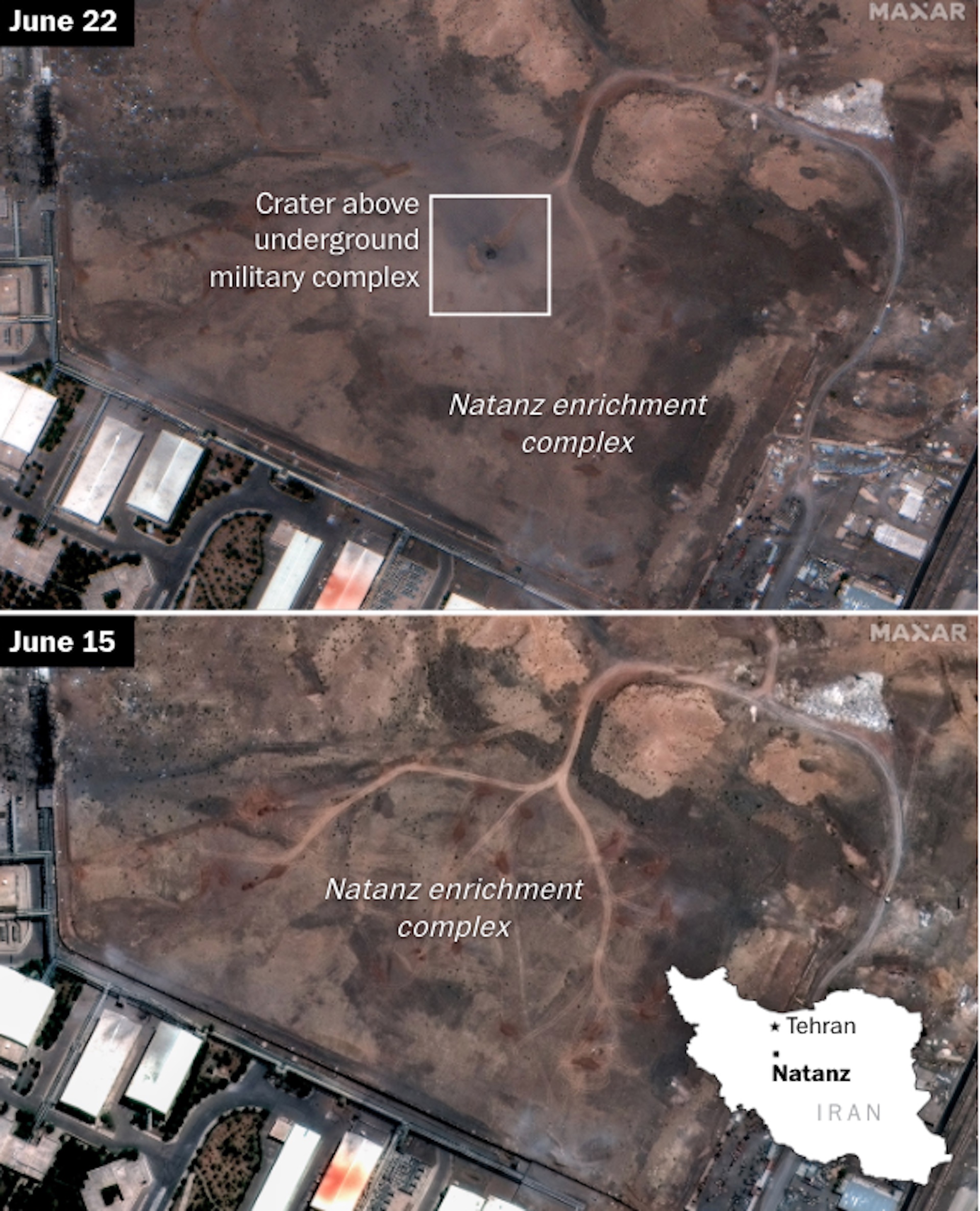 Ιράν: Τι απέμεινε από τις πυρηνικές εγκαταστάσεις (δορυφορικές εικόνες)-4