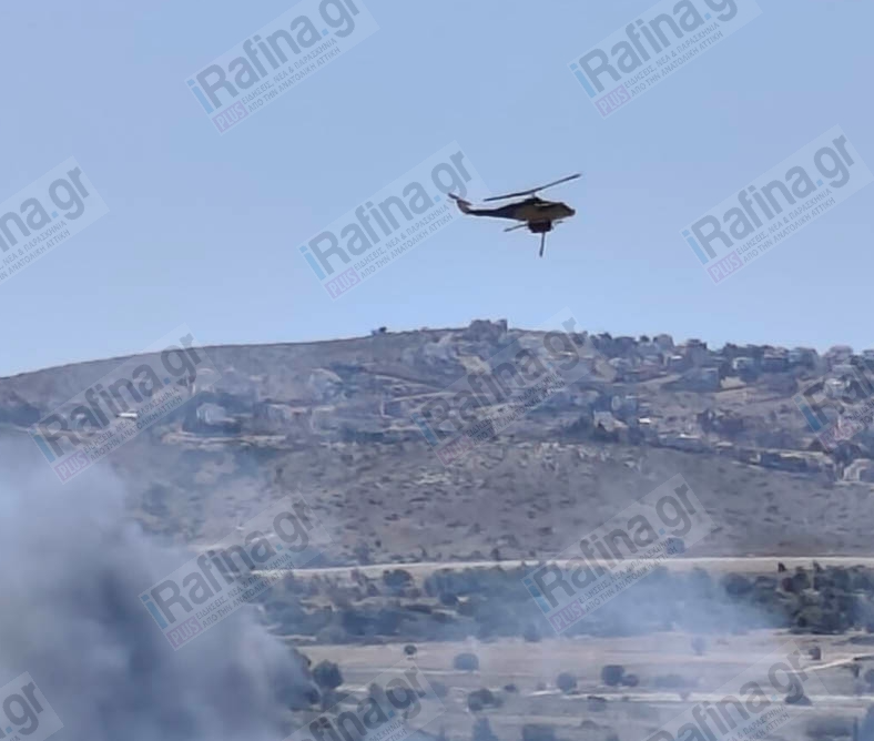 Ραφήνα: Φωτιά στη λεωφόρο Μαραθώνος – Ηχησε το 112 για εκκένωση-3