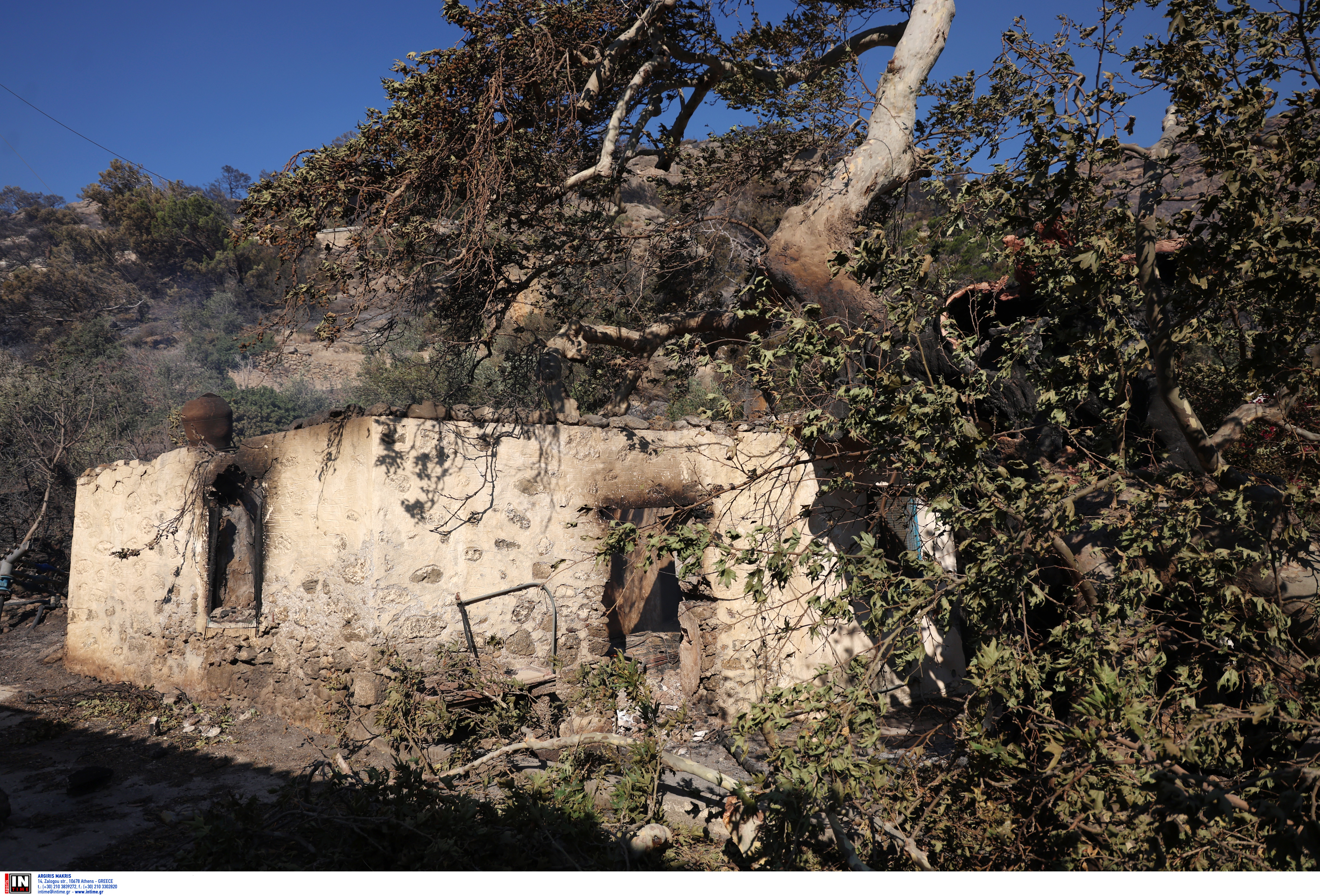 Φωτιά στο Λασίθι: Μαίνεται το πύρινο μέτωπο – Κάηκαν σπίτια, εκκενώσεις οικισμών και ξενοδοχείων-1