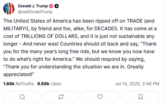 Τραμπ: Οι ΗΠΑ έχουν καταληστευθεί από φίλους και εχθρούς για δεκαετίες-1