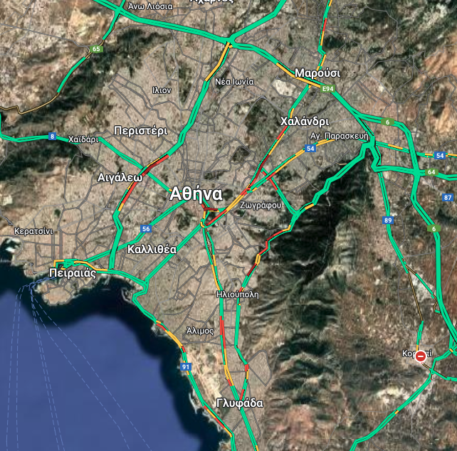 Μποτιλιάρισμα στην Κηφισίας λόγω καραμπόλας – Πού έχει κίνηση-1