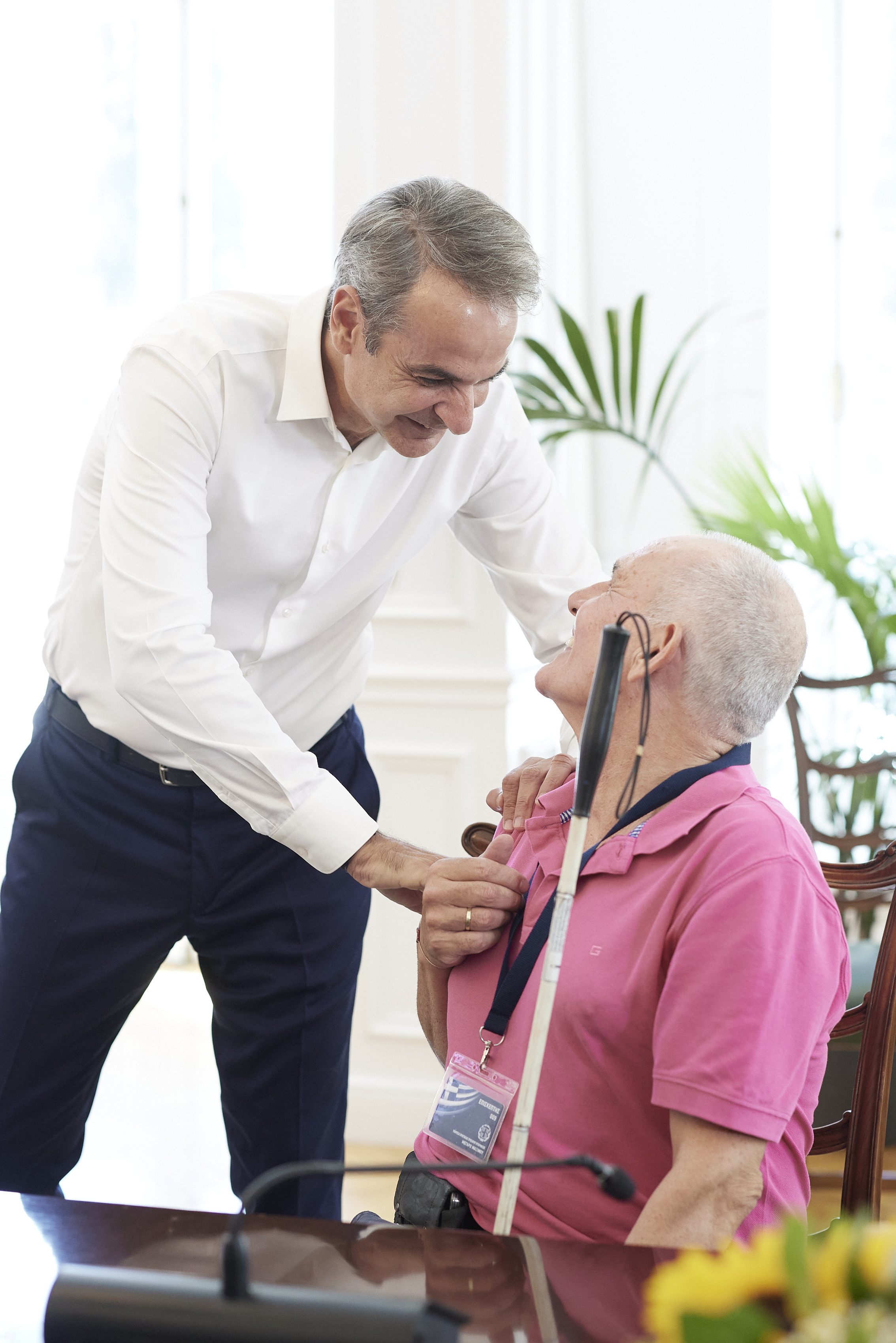 Συνάντηση Μητσοτάκη με εκπροσώπους ΑμεΑ για το πρόγραμμα «Προσβασιμότητα κατ’ οίκον»-2