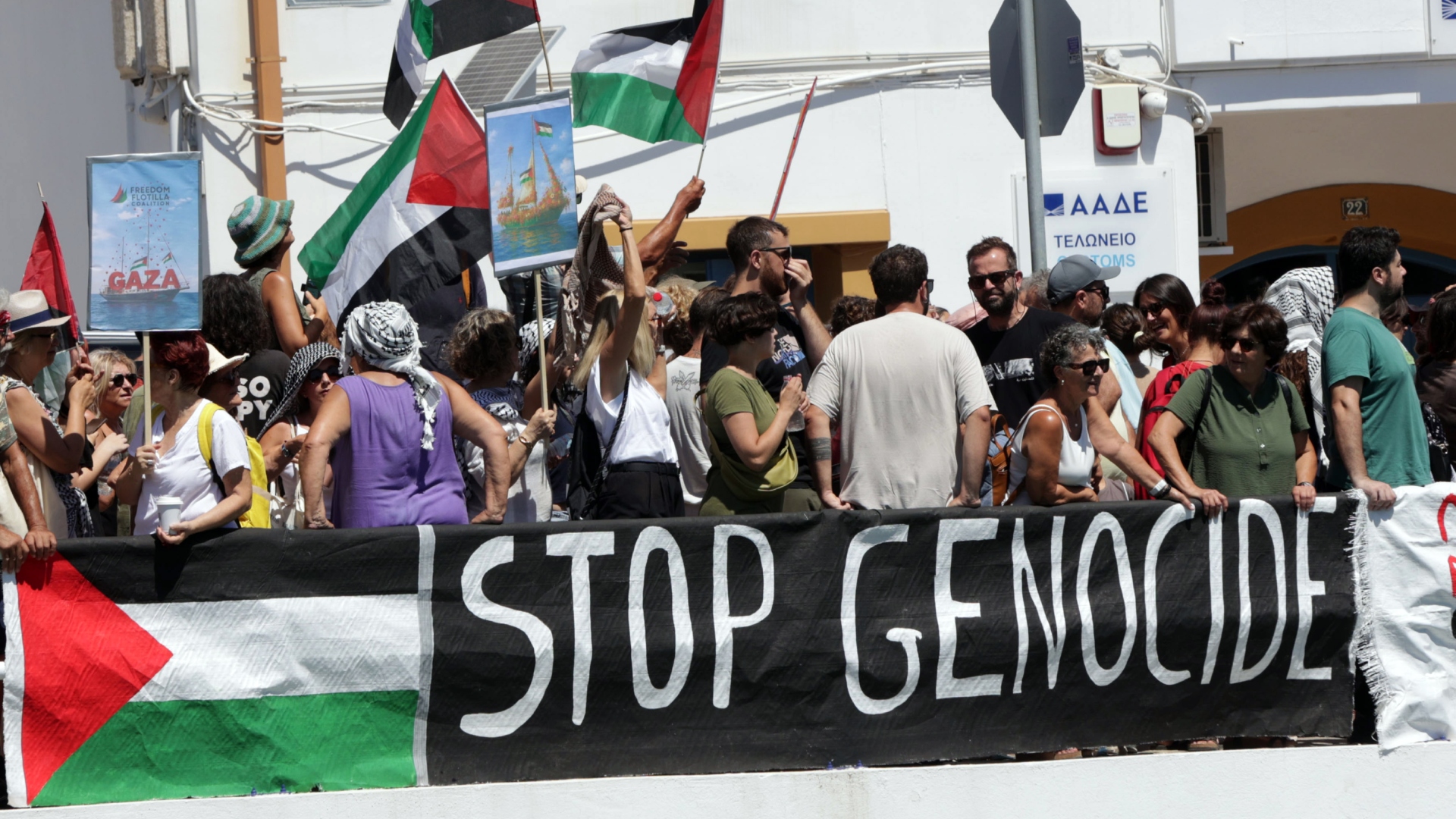 Αγ. Νικόλαος: Επεισόδια και προσαγωγές στη διαμαρτυρία για το ισραηλινό κρουαζιερόπλοιο-1