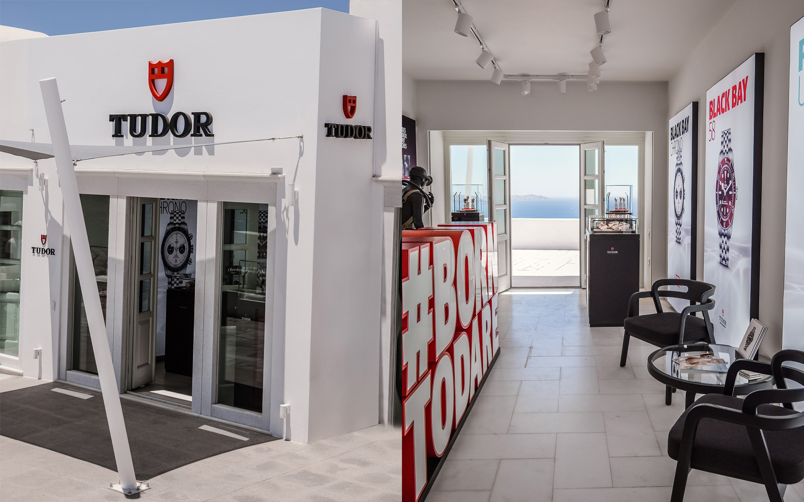 Ένα pop-up store της Tudor εμφανίστηκε ξαφνικά στην Οία-1