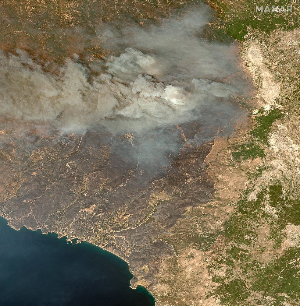 Φωτιές: Οι δορυφορικές εικόνες αποκαλύπτουν το μέγεθος της καταστροφής-2