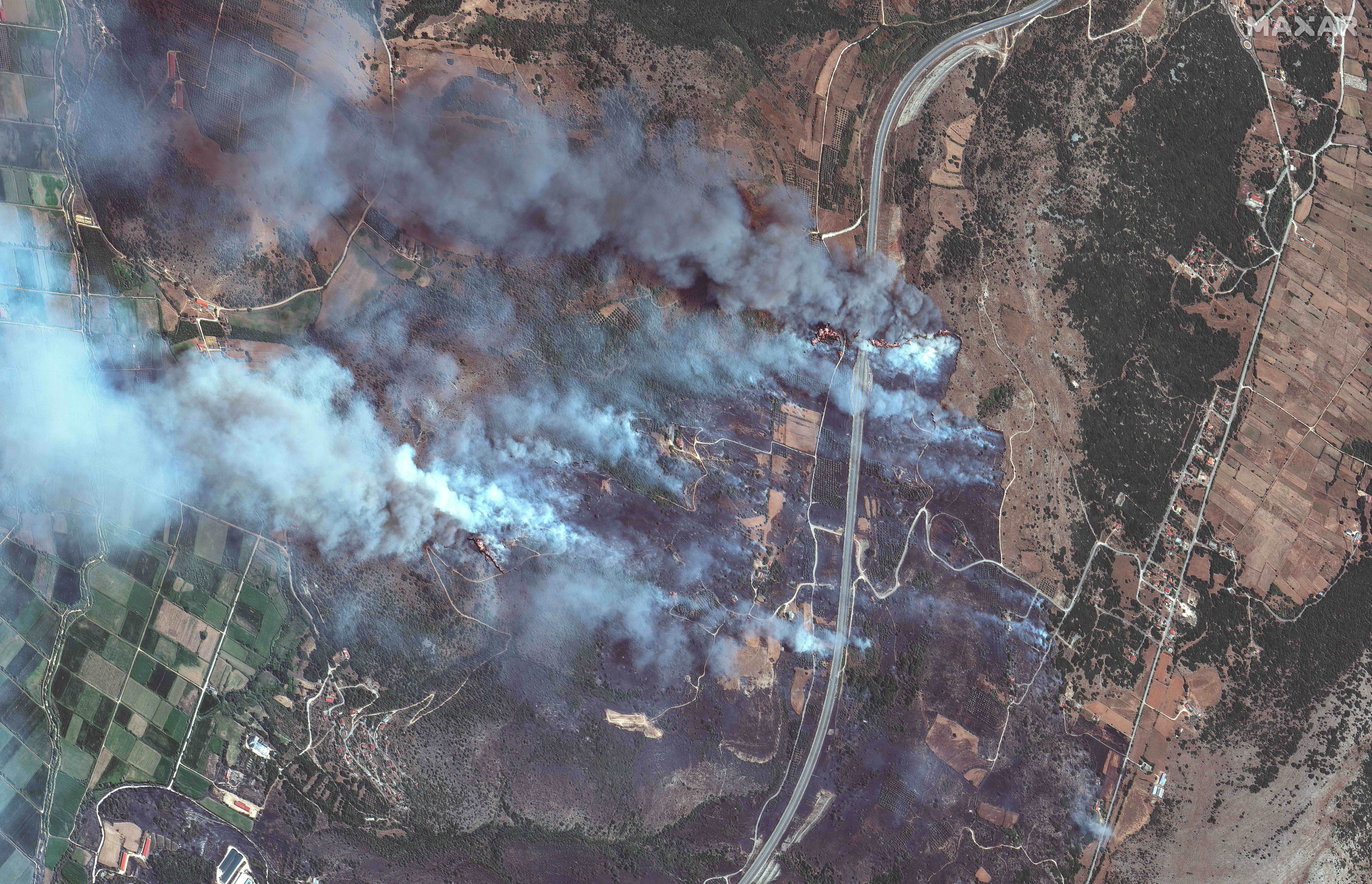 Φωτιές: Οι δορυφορικές εικόνες αποκαλύπτουν το μέγεθος της καταστροφής-5