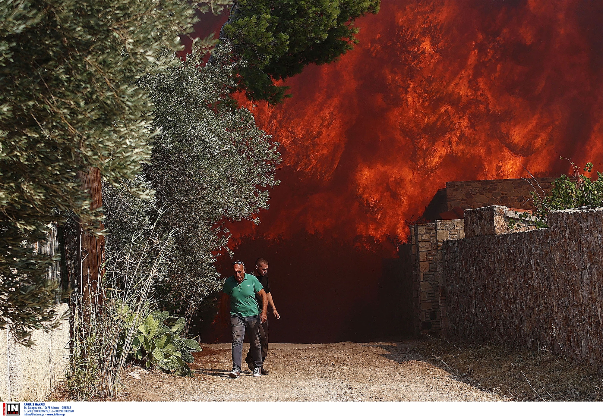 Πύρινος εφιάλτης σε Κερατέα και Ηλεία-2