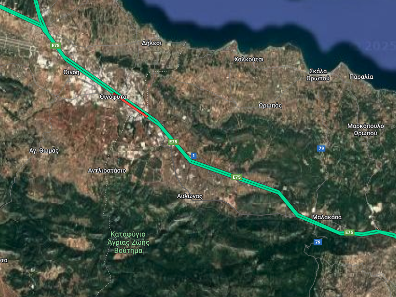 Εθνική Αθηνών-Λαμίας: Δυσχέρεια στην κυκλοφορία λόγω ανατροπής οχήματος-1