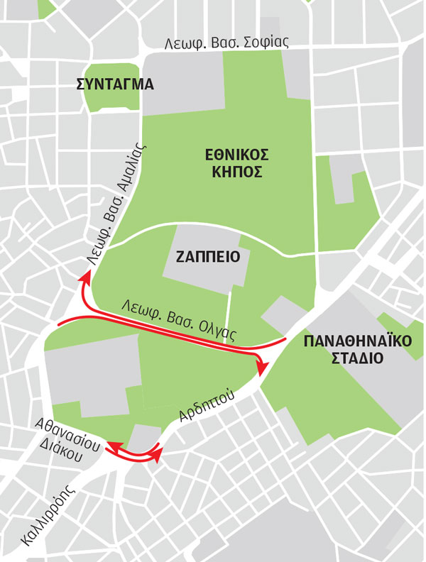 Η Βασιλίσσης Ολγας ανοίγει ως δρόμος ήπιας κυκλοφορίας-1