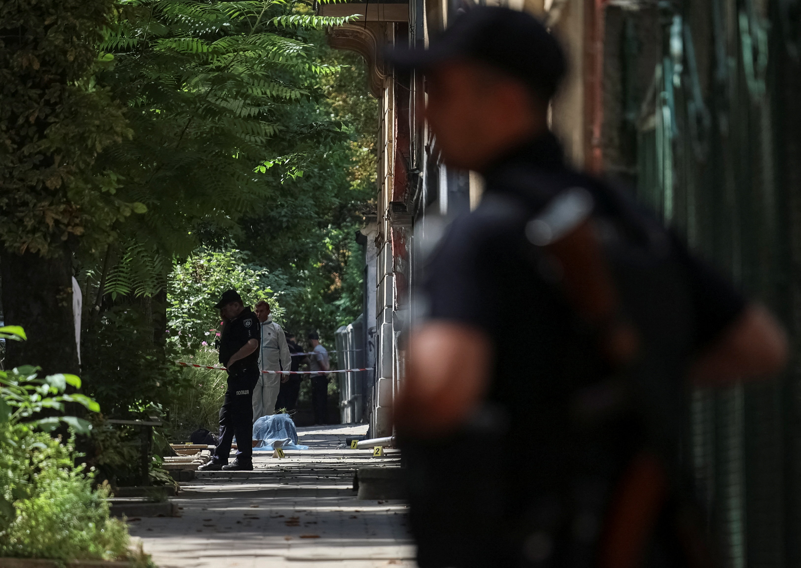 H στιγμή της δολοφονίας του πρώην προέδρου της ουκρανικής βουλής στο Λβιβ – Βίντεο-1