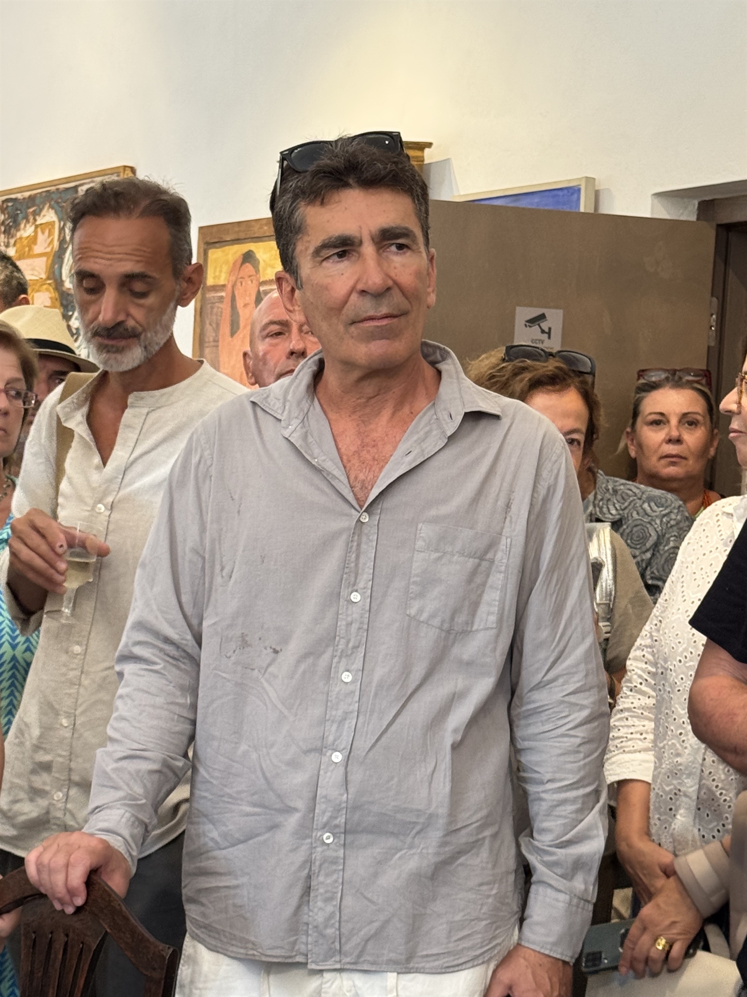 Aιγινήτικες πέτρες. Εγκαίνια έκθεσης στο αποκατεστημένο ατελιέ του Νίκου Νικολάου-4