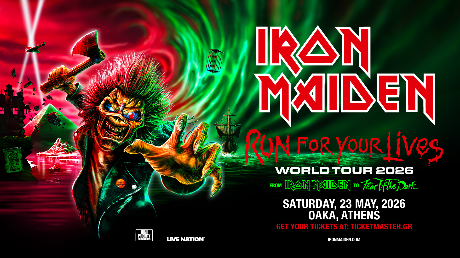 Iron Maiden: Eπιστρέφουν στην Ελλάδα τον Μάιο του 2026-1