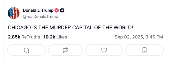 Ο Τραμπ αποκάλεσε το Σικάγο «παγκόσμια πρωτεύουσα των φόνων» – Τι ισχύει-1