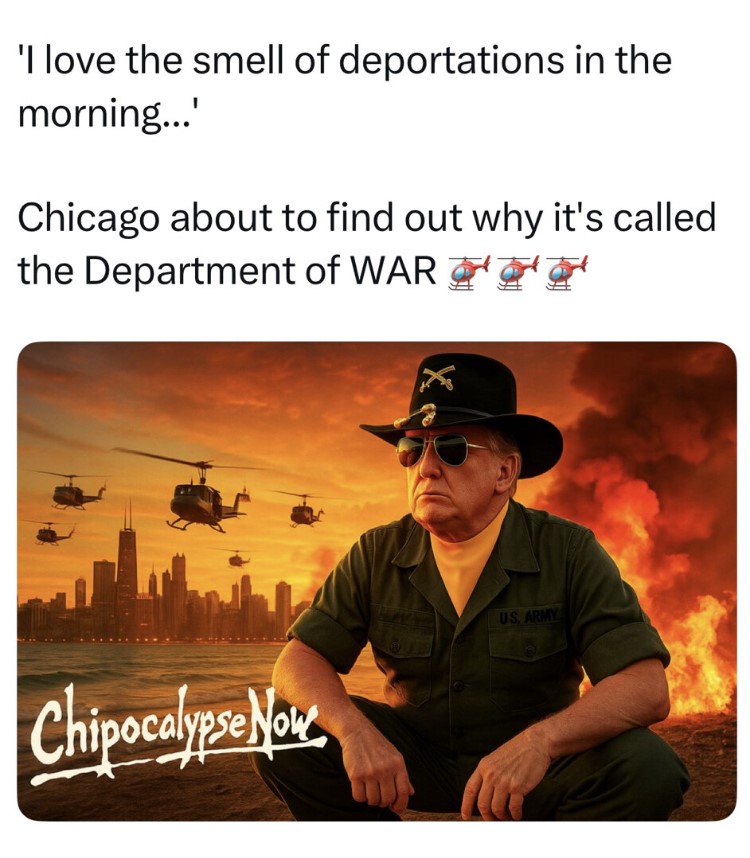 Ο Τραμπ απειλεί το Σικάγο με «Chipocalypse»: «Αγαπώ τη μυρωδιά των απελάσεων το πρωί»-1