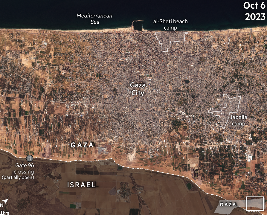 Η μεγάλη φυγή των Παλαιστινίων από την πόλη της Γάζας – Εικόνες και χάρτες-4