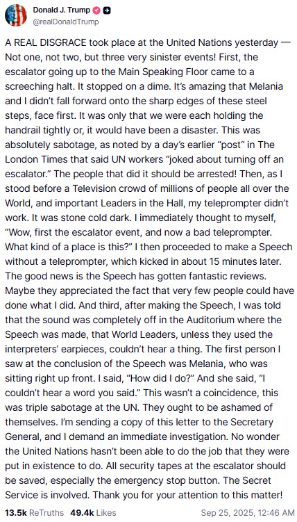 Τραμπ κατά ΟΗΕ: «Επεσα θύμα τριπλού σαμποτάζ» – Ερευνα της Μυστικής Υπηρεσίας-1