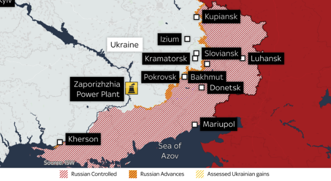 Ουκρανία: Η πραγματικότητα στο πεδίο μέσα από τέσσερις χάρτες-1