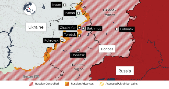 Ουκρανία: Η πραγματικότητα στο πεδίο μέσα από τέσσερις χάρτες-2