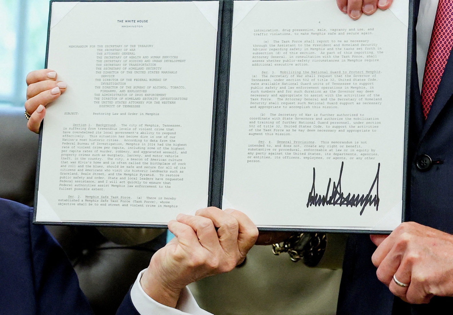 ΗΠΑ: Ο Τραμπ υπέγραψε εκτελεστικό διάταγμα για την ανάπτυξη της Εθνοφρουράς στο Μέμφις-1