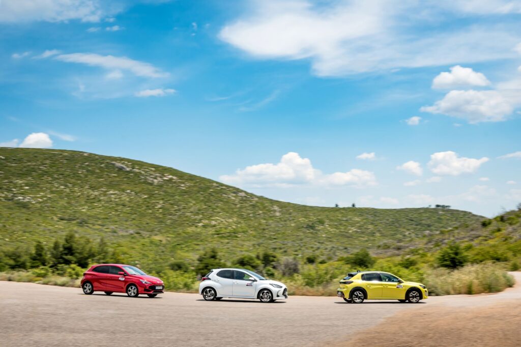 Συγκριτική δοκιμή: MG3 Hybrid+ – Peugeot 208 Hybrid 145 – Toyota Yaris Hybrid 130-9