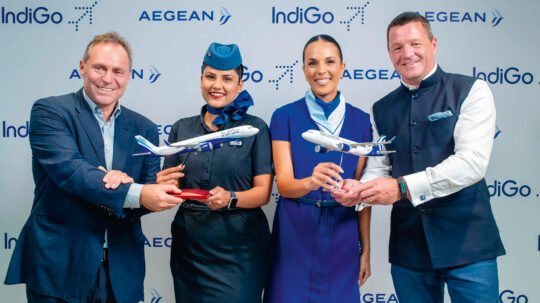 Το πέρασμα της Aegean στην Ινδία