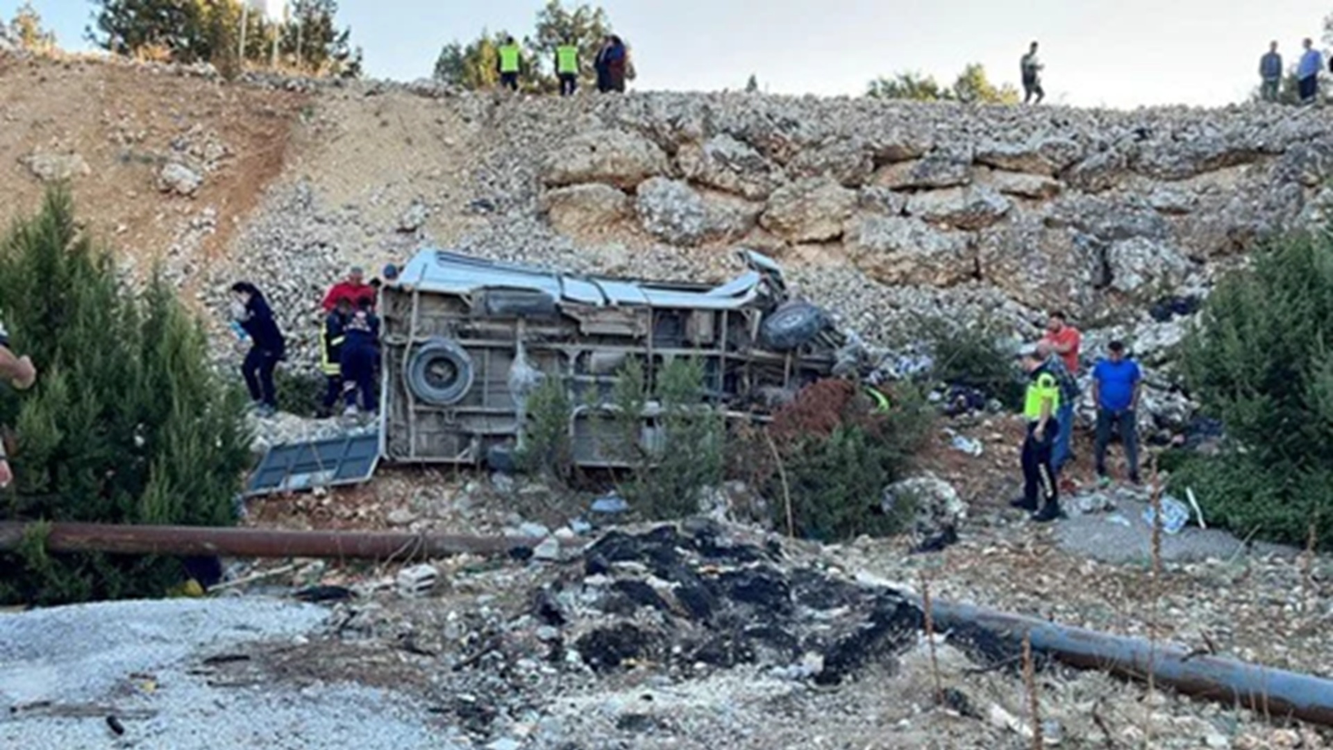 Τουρκία: Τέσσερις νεκροί και 14 τραυματίες από ανατροπή λεωφορείου που μετέφερε εργάτες-1