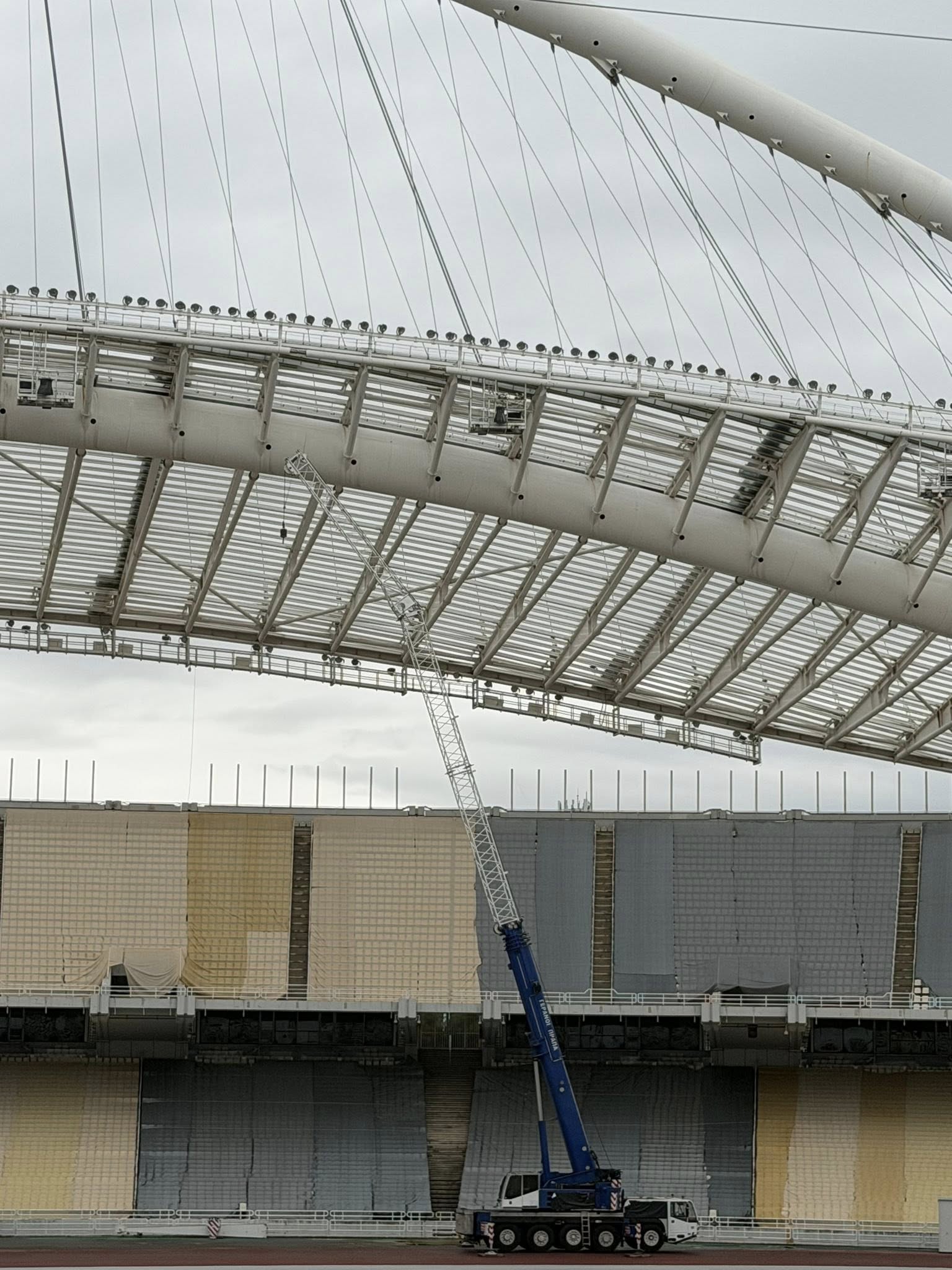 ΟΑΚΑ: Εργασίες στο Στέγαστρο Καλατράβα – Εικόνες-4