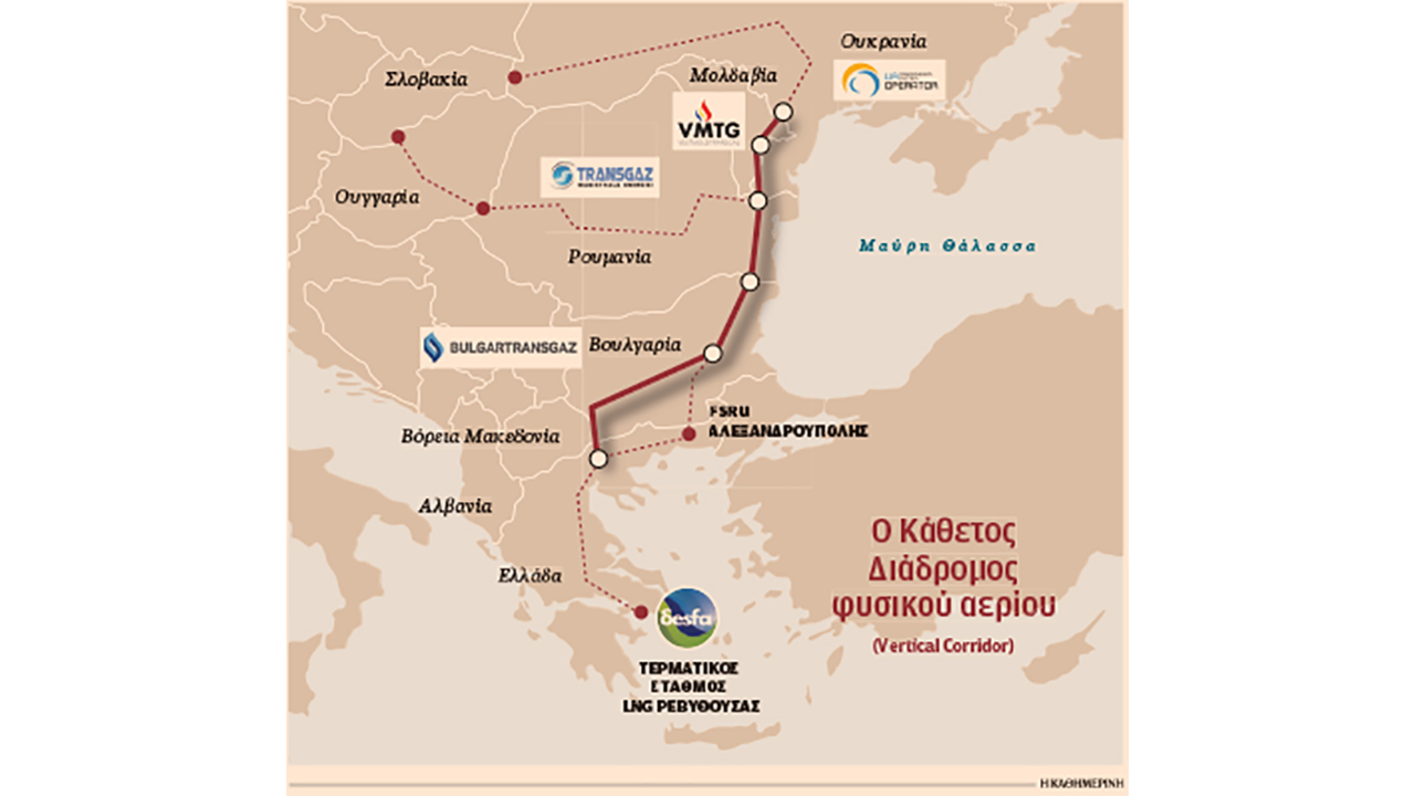 Αέριο στην Ουκρανία από τη Ρεβυθούσα-1