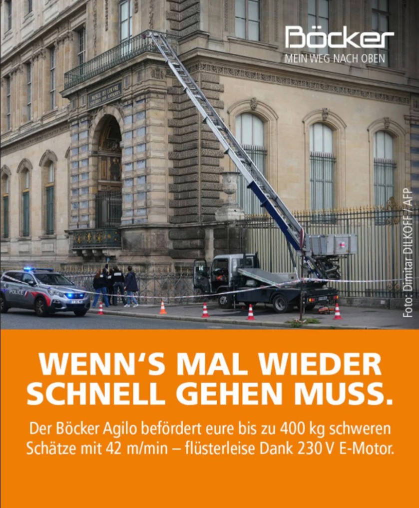 Μεταφορά θησαυρών γρήγορα και αθόρυβα: Γερμανική εταιρεία έκανε τη διάρρηξη στο Λούβρο διαφήμιση-1