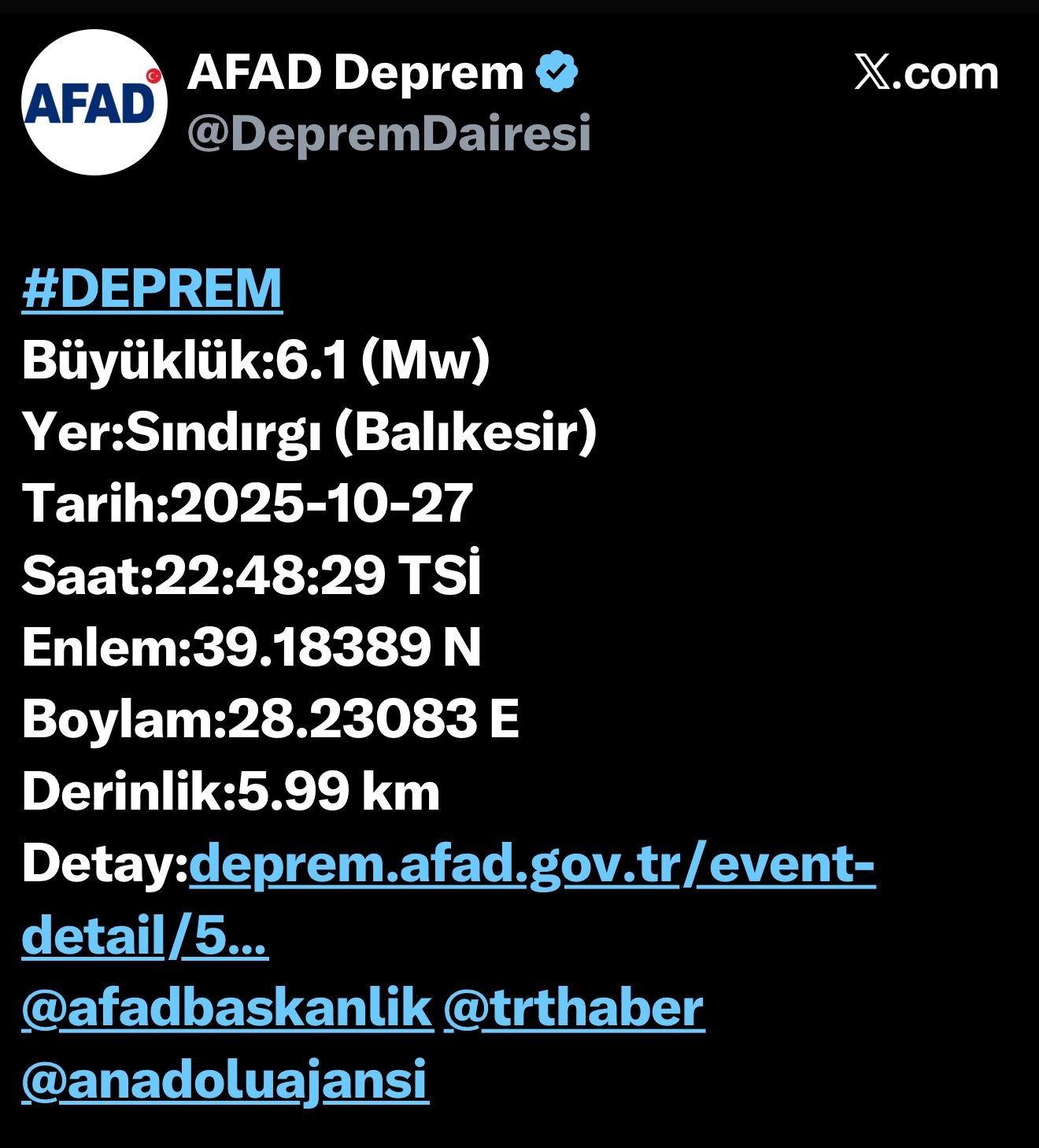 Σεισμός 6,1 Ρίχτερ στην Τουρκία – Αισθητός στην Ελλάδα-2