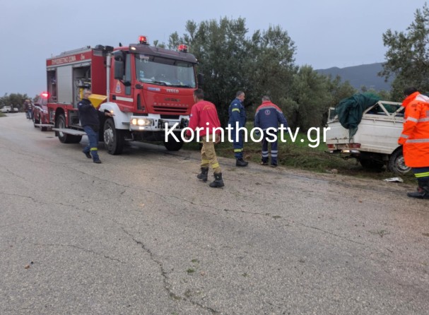 Θανατηφόρο τροχαίο στην Κορινθία – Ενας νεκρός και δύο τραυματίες-1