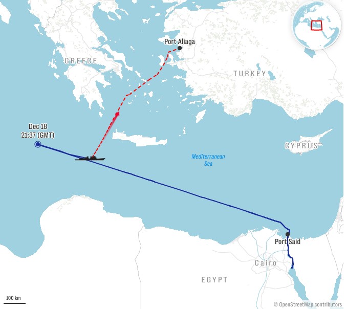 Η Ουκρανία χτύπησε τάνκερ του ρωσικού «σκιώδους» στόλου νοτιοδυτικά της Κρήτης (βίντεο)-2