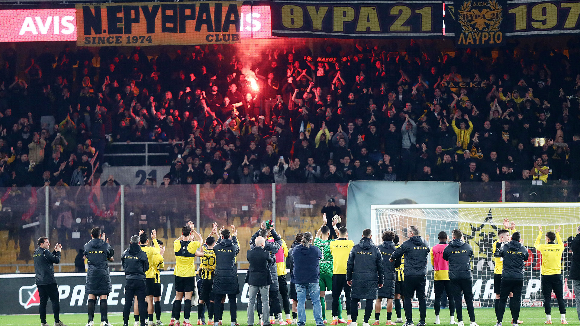 Ξανά με ανατροπή στην κορυφή η ΑΕΚ, 2-1 τον ΟΦΗ-1