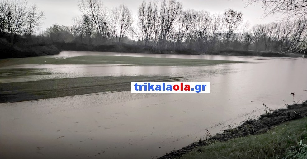 Κακοκαιρία «Byron»: Υπερχείλισε ο Πηνειός [εικόνες]-1