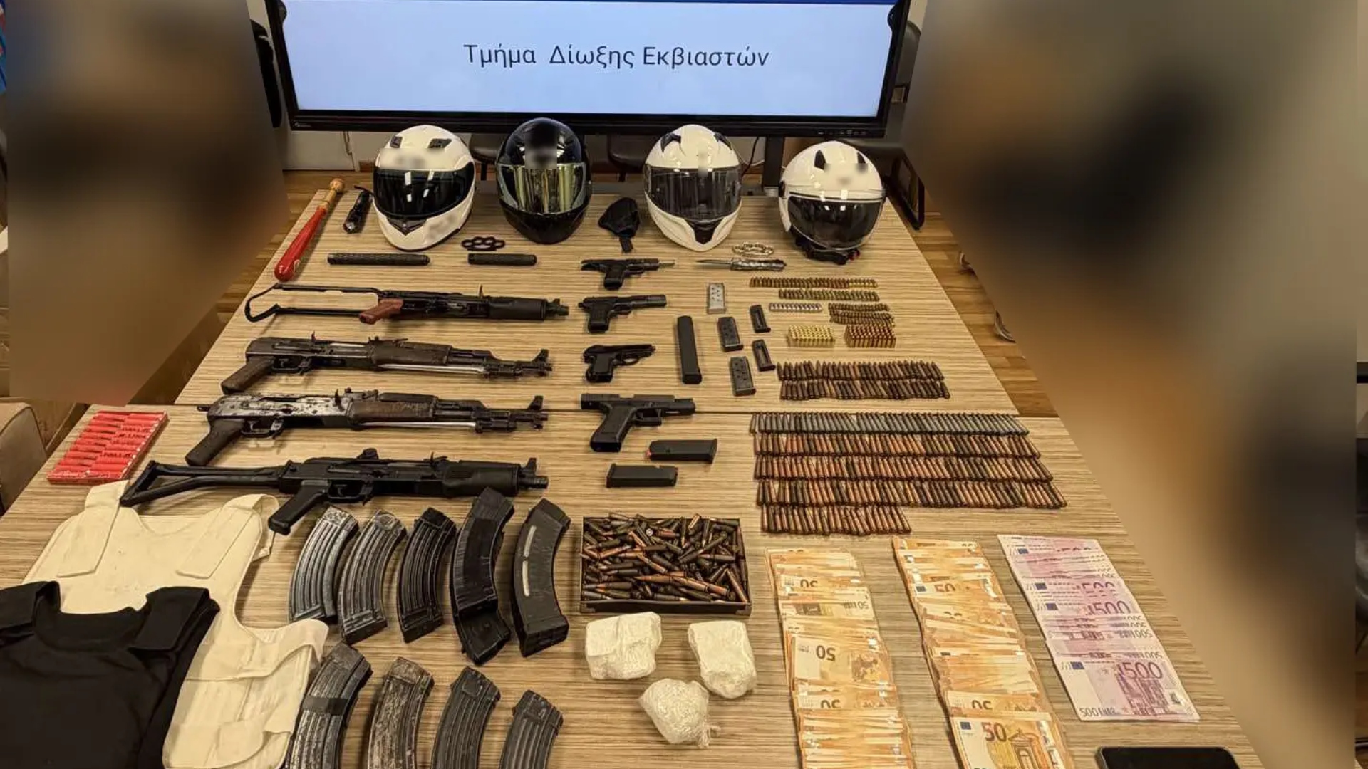 Το οπλοστάσιο των έξι που εμπλέκονται στην απόπειρα δολοφονίας Λάλα-2