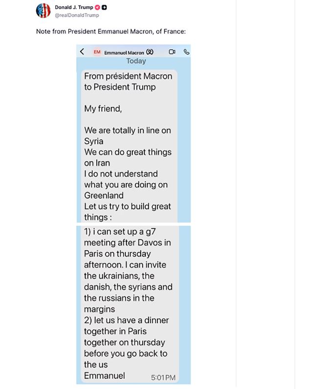 Τραμπ: Θα συζητήσουμε για τη Γροιλανδία στο Νταβός – «Πολύ καλή» συνομιλία με Ρούτε-1