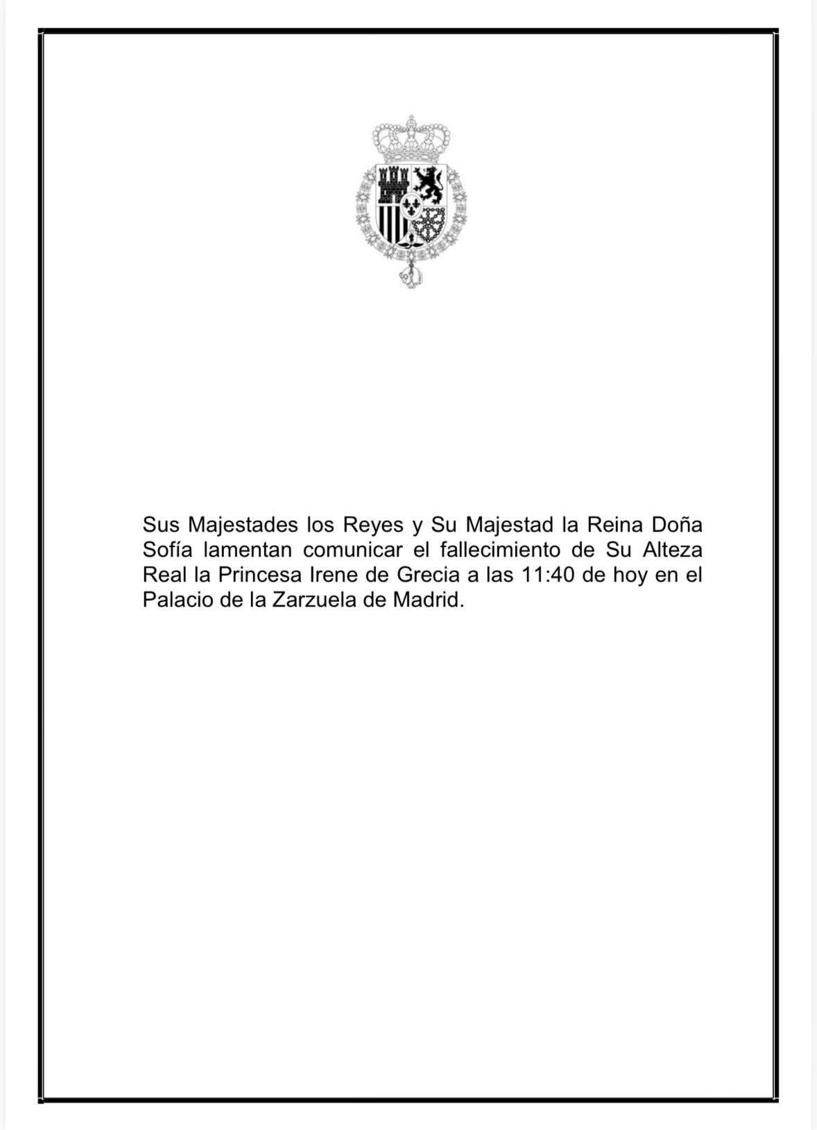 Πέθανε η πριγκίπισσα Ειρήνη, αδερφή της βασίλισσας Σοφίας της Ισπανίας-1