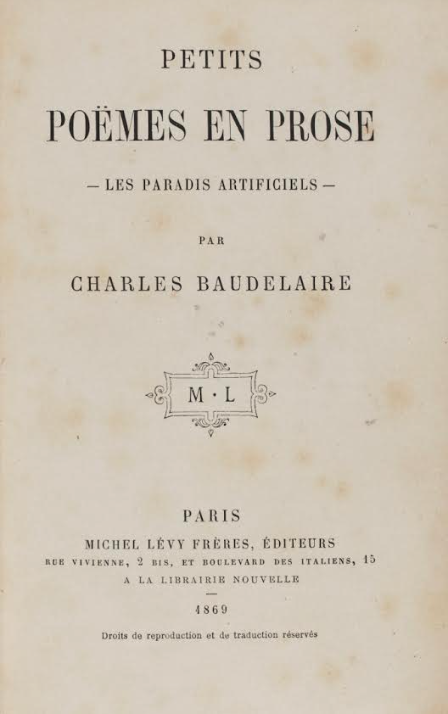 «Η Μελαγχολία του Παρισιού», τα μικρά πεζά ποιήματα του Charles Baudelaire-1