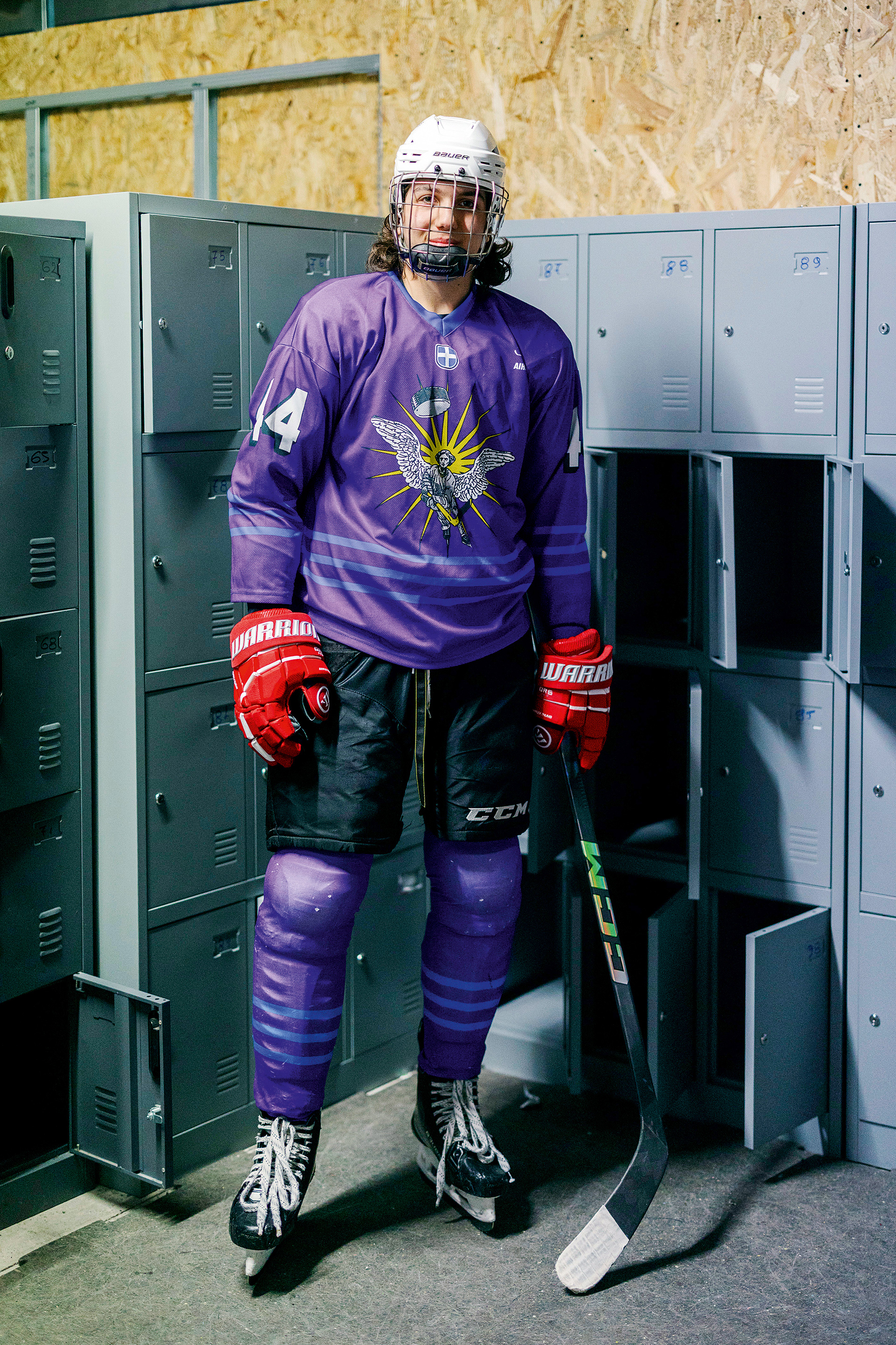 Σε έναν αγώνα ice hockey, στο παγοδρόμιο του Ελαιώνα-1